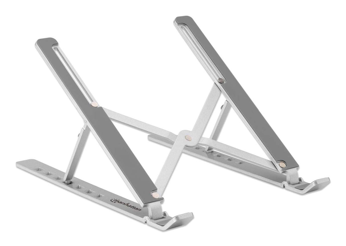 Manhattan 462617 Laptop Soporte para ordenador portátil Aluminio Aluminio, Silicona, Acero 39,6 cm (15.6")