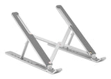 Manhattan 462617 Laptop Soporte para ordenador portátil Aluminio Aluminio, Silicona, Acero 39,6 cm (15.6")