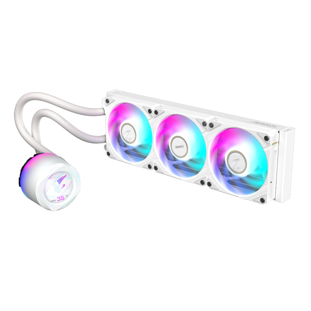 GIGABYTE AORUS WATERFORCE X II 360 ICE Refrigerador de CPU líquido AIO - 3x ventiladores ARGB de 120
