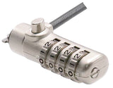 Manhattan 440493 Cable antirrobo Gris Portátil Cerradura con combinación