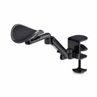 StarTech.com Apoyabrazos Ajustable para Escritorio de Oficina - Reposabrazos de Rotación de 360 Grados - Instalación con Mordaza - sin Perforaciones - Ergonómico - Negro Computadora Reposabrazos Negro Aluminio, Plástico, Acero 5 - 70 mm