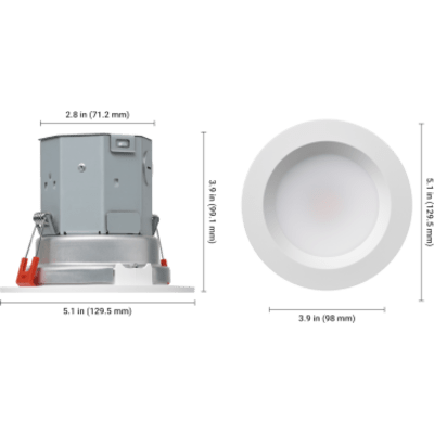 RRLCD6WHTW - Lutron Radiora 3 Lumaris Tunable White Recessed Downlight / 6 PULGADAS Canless / 1800 K - 4000