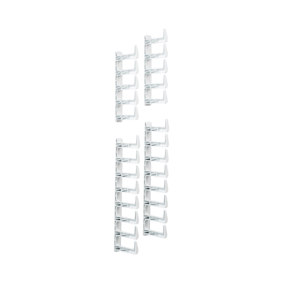 XG-FMS45W - Kit de Dedos para Gestión de Cables / 100 mm de Longitud / Para Gabinetes de 42 o 45 UR / Anchura Ajustable 600-800 mm / Color Blanco