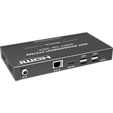 TT-MOIP-KVM-RX - Receptor KVM por IP | 4K@60Hz | 120 m con PoE | Loop-out | Multiview y Videowall | HDMI 2.0 | USB 2.0 | Metálico