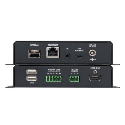 VE883AK1 - Extensor Óptico HDMI / 4K UHD 60Hz 4:4:4 / 300 m (984 ft) Multimodo / USB 2.0 / IR / RS-232 / Ethernet / Audio