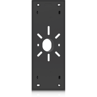 UACC-INTERCOM-WM - Accesorio de montaje con ángulo de inclinación de 20° hacia el interior para intercomunicadores que proporciona un ángulo de visión mejorado para la cámara.