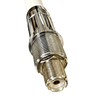 TX-110V-SYS - Antena VHF Marina / 4 dBi / 156-163 MHz / Altura 1.1 m (3.61 ft) / Conector SO239 / Color Blanco