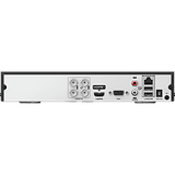 DS-7204HQHI-S1/XT - DVR 4 Canales TURBOHD + 2 Canales IP / 5 Megapixel Lite - 3K Lite / Audio Bidireccional / GUANLAN / Reconocimiento Facial / ACUSEARCH / 1 Bahia de Disco Duro / Salida de Video en 4K / H.265+