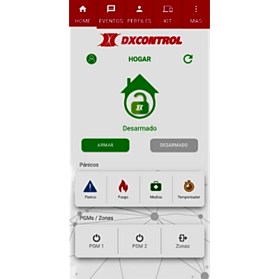 DX-FULL-WIFI - Syscom Comunicador Universal para Panel de Alarma / Wi-Fi Dual Band 2.4/5 GHz / Control Remoto