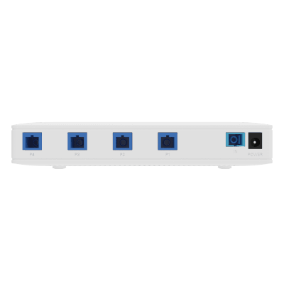 V1804PU - Splitter Activo 1x4 para Alimentación de 4 Dispositivos POF, puertos SC/UPC