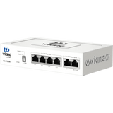 WK-PS206 - Switch PoE No Administrable / 4 Puertos 10/100 Mbps PoE af/at / 2 Puertos Uplink 10/100 Mbps / Presupuesto PoE 45 W / Alcance Extendido 250 m (820.2 ft)