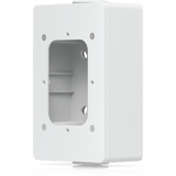 UACC-READER-JB-W - Caja de conexiones para lectores de acceso UniFi y visores de intercomunicación que admite montaje en superficie plana y fijación a conductos de 3/4". Color Blanco