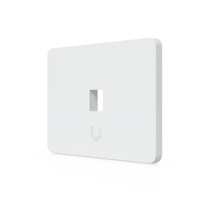 UACC-WP-KEYSTONE-H-1P - Placa Keystone Horizontal / 1 Puerto / Superficie Pintable / Policarbonato y Acero SGCC / 4.4 x 3.2 x 0.12 in / Paquete 4 Piezas