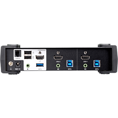 CS1822 - Conmutador KVMP 2 Puertos | HDMI 4K DCI 60Hz | USB 3.1 Gen 1 5 Gbps | Video DynaSync™ | Audio Mixer Mode | RS-232 | Firmware Actualizable