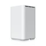 UNAS-2-W - NAS Compacto de Escritorio / 2 Bahías 3.5" SATA / Puerto 2.5 GbE / USB-C 5 Gbps / PoE++ 60 W / Pantalla LCD 1.47"