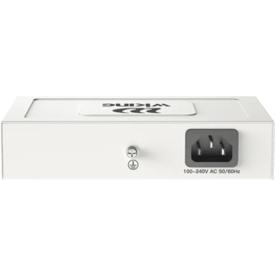 WK-PS206 - Switch PoE No Administrable / 4 Puertos 10/100 Mbps PoE af/at / 2 Puertos Uplink 10/100 Mbps / Presupuesto PoE 45 W / Alcance Extendido 250 m (820.2 ft)
