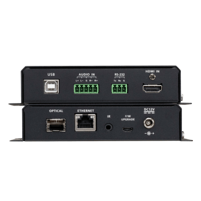 VE883AK1 - Extensor Óptico HDMI / 4K UHD 60Hz 4:4:4 / 300 m (984 ft) Multimodo / USB 2.0 / IR / RS-232 / Ethernet / Audio