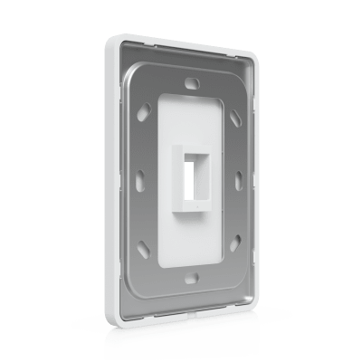 UACC-WP-KEYSTONE-V-1P - Placa Keystone / 1 Puerto / Superficie Pintable / Montaje Vertical / 4 Piezas / Policarbonato y Acero SGCC