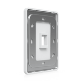UACC-WP-KEYSTONE-V-1P - Placa Keystone / 1 Puerto / Superficie Pintable / Montaje Vertical / 4 Piezas / Policarbonato y Acero SGCC