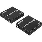 TT473FIBER - Extensor HDMI sobre IP | 4K60Hz | Fibra Óptica 40 km (24.85 mi) | 18 Gbps | HDMI 2.0 | HDCP 1.4/2.2 | IR | Protección ESD