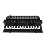 NCMH2 - Organizador de Cables Horizontal / Doble Frontal y Posterior / Rack 19in / 2UR / 1.75in de Altura