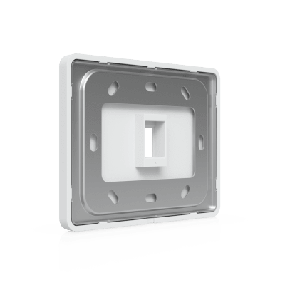 UACC-WP-KEYSTONE-H-1P - Placa Keystone Horizontal / 1 Puerto / Superficie Pintable / Policarbonato y Acero SGCC / 4.4 x 3.2 x 0.12 in / Paquete 4 Piezas