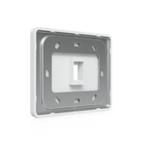 UACC-WP-KEYSTONE-H-1P - Placa Keystone Horizontal / 1 Puerto / Superficie Pintable / Policarbonato y Acero SGCC / 4.4 x 3.2 x 0.12 in / Paquete 4 Piezas