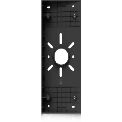 UACC-INTERCOM-WM - Accesorio de montaje con ángulo de inclinación de 20° hacia el interior para intercomunicadores que proporciona un ángulo de visión mejorado para la cámara.