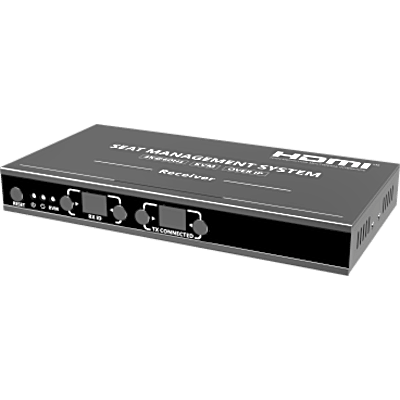TT-MOIP-KVM-RX - Receptor KVM por IP | 4K@60Hz | 120 m con PoE | Loop-out | Multiview y Videowall | HDMI 2.0 | USB 2.0 | Metálico