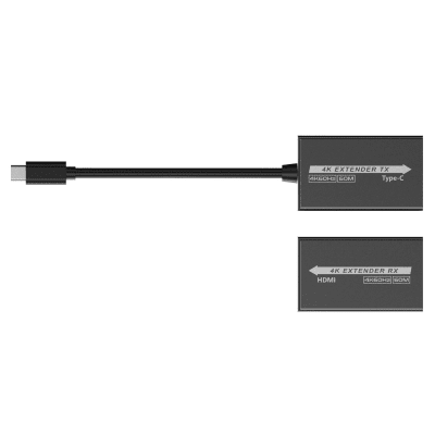 TT600TH - Extensor USB-C a HDMI / 4K 120 Hz / 18 Gbps / Alcance 60 m (196.9 ft) / HDR10 / HDCP 2.2 / Protección ESD ±8KV