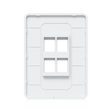 UACC-WP-KEYSTONE-V-4P - Placa Keystone / 4 Puertos / Superficie Pintable / Montaje 1-Gang / Paquete 4 Piezas