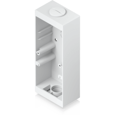 UACC-READER-PRO-JB-W - Caja de Conexión Color Blanco para Lectores Profesionales UniFi Access y Doorbell, Montaje en Superficie Plana, Compatible con Conduit de 3/4”