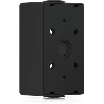 UACC-READER-JB-B - Caja de conexiones para lectores de acceso UniFi y visores de intercomunicación que admite montaje en superficie plana y fijación a conductos de 3/4". Color Negro
