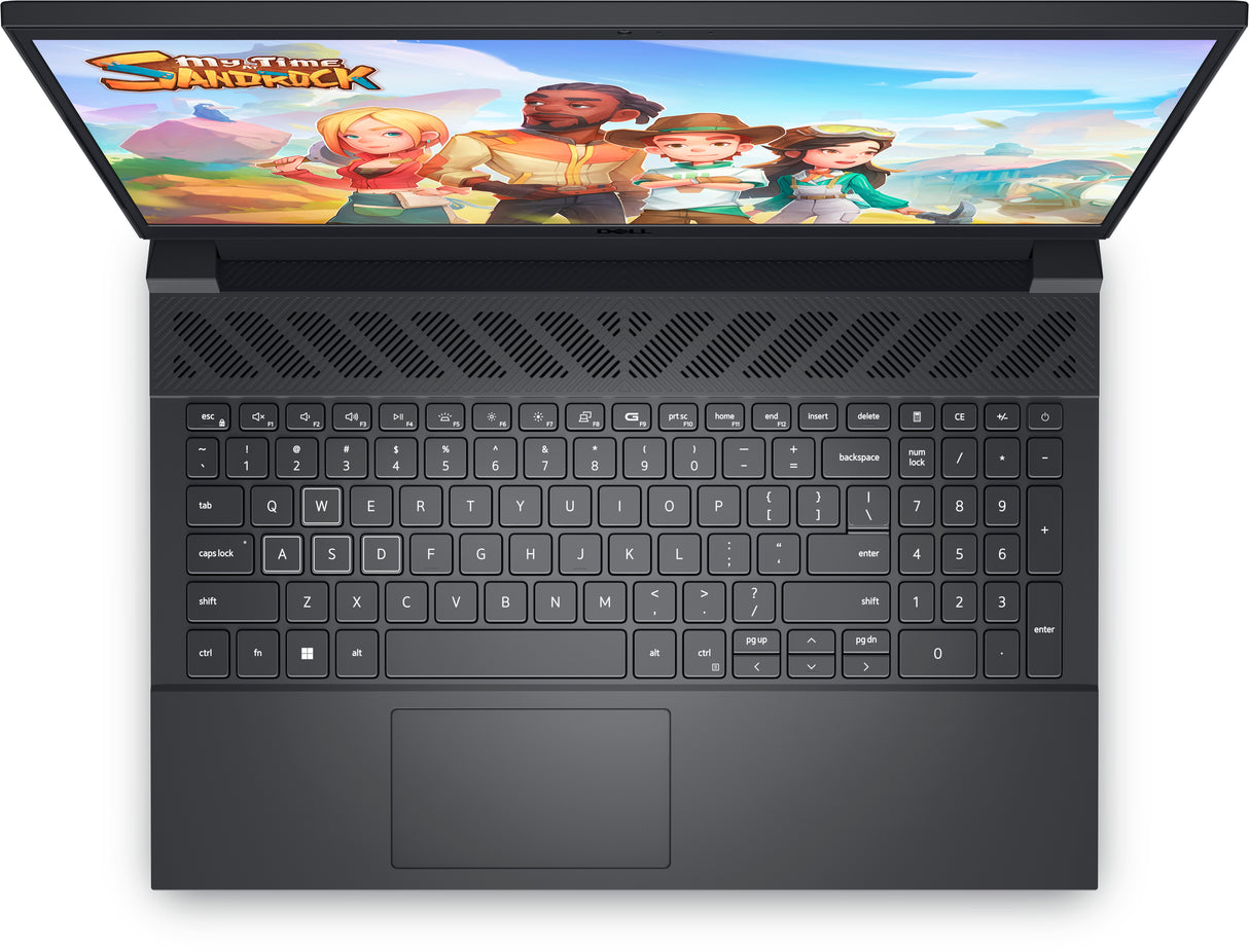 DELL G15 5535 Laptop Dark Shadow Gray Portátil Negro Concha