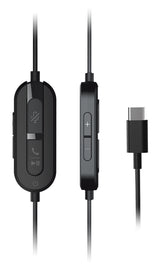 Creative Labs Chat USB Auriculares Alámbrico Diadema Oficina/Centro de llamadas USB Tipo C Negro, 20 - 20000 Hz, 206 g