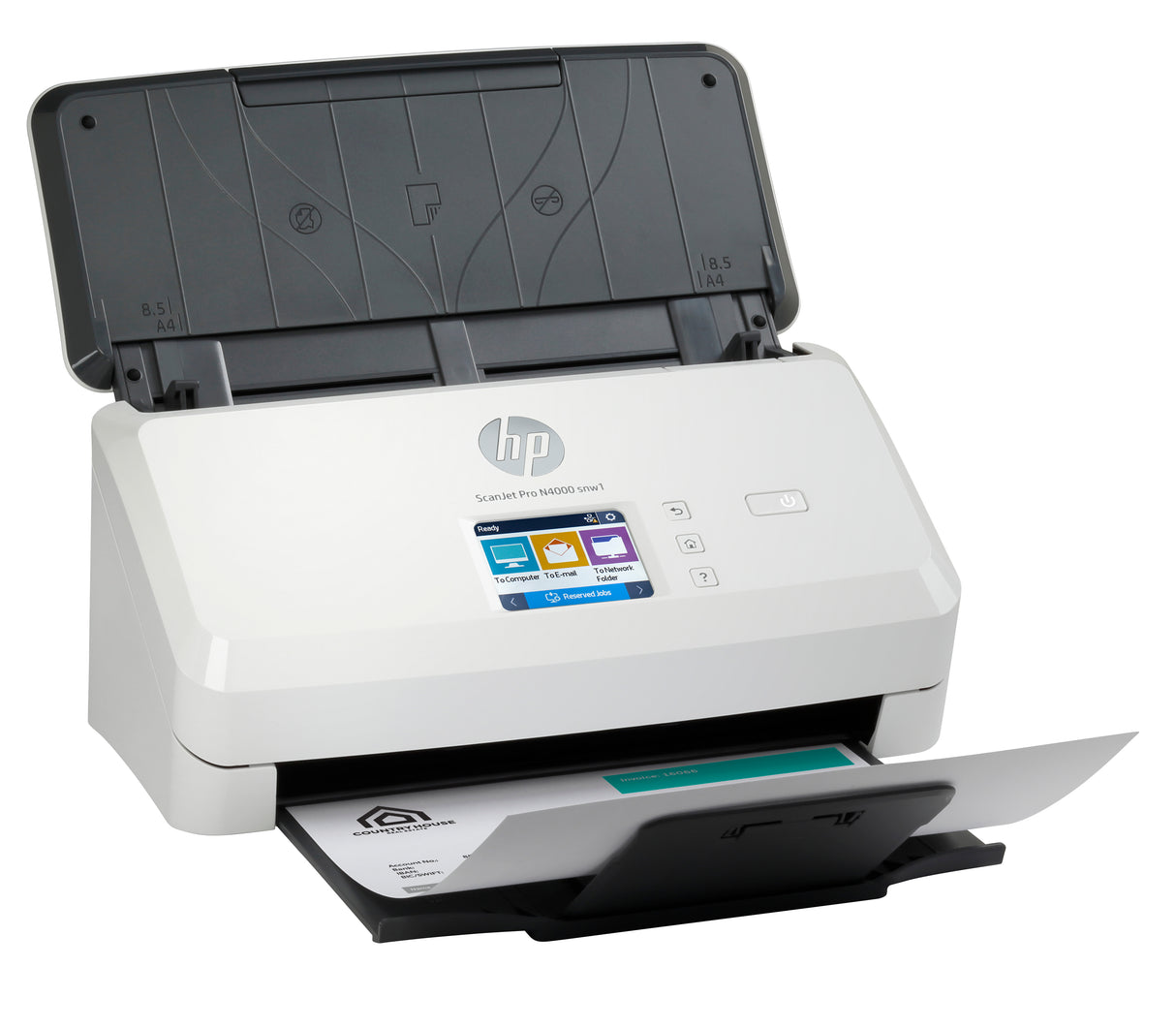 HP ScanJet Pro N4000 snw1 Escáner alimentado con hojas 600 x 600 DPI, Botones, Tocar, CMOS CIS