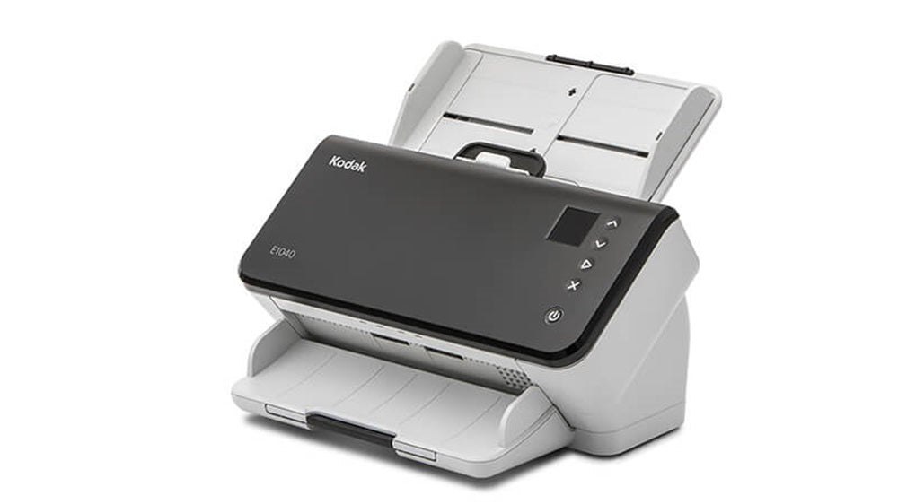 Kodak E1040 Escáner con alimentador automático de documentos (ADF) 600 x 600 DPI A4 Negro, Blanco
