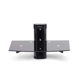 StarTech.com 1B-WALL-MOUNT-SHELF Estantes para equipos av Negro Vidrio templado 250 mm