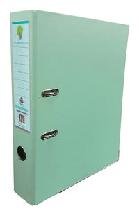 Techmakro FI614027 carpeta de cartón Carta Verde, Anillo D, Almacenamiento, Cloruro de polivinilo (PVC)