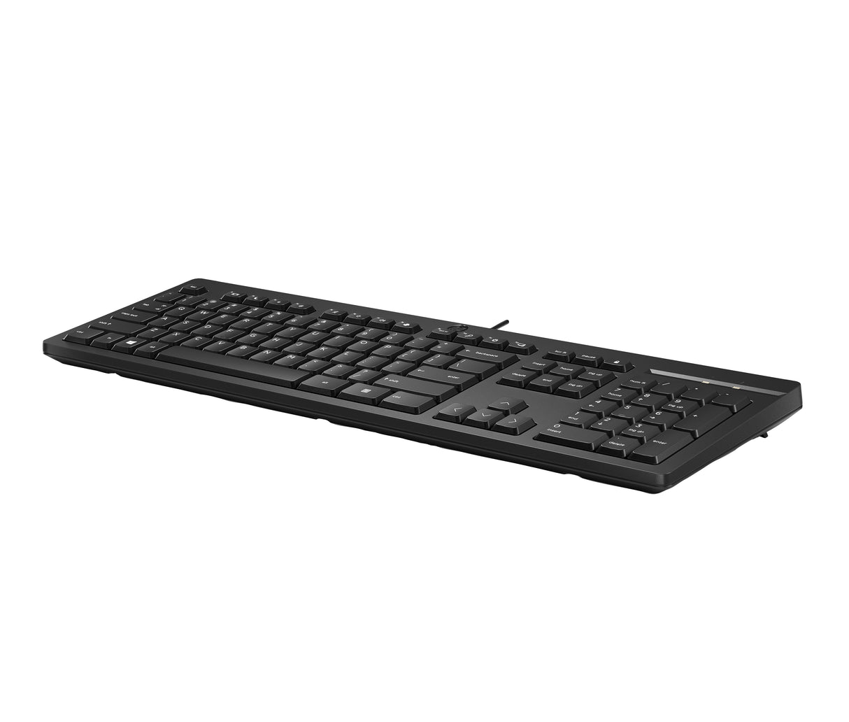 HP Teclado 125 con cable, Tamaño completo (100%), Alámbrico, USB, 266C9AA#ABM