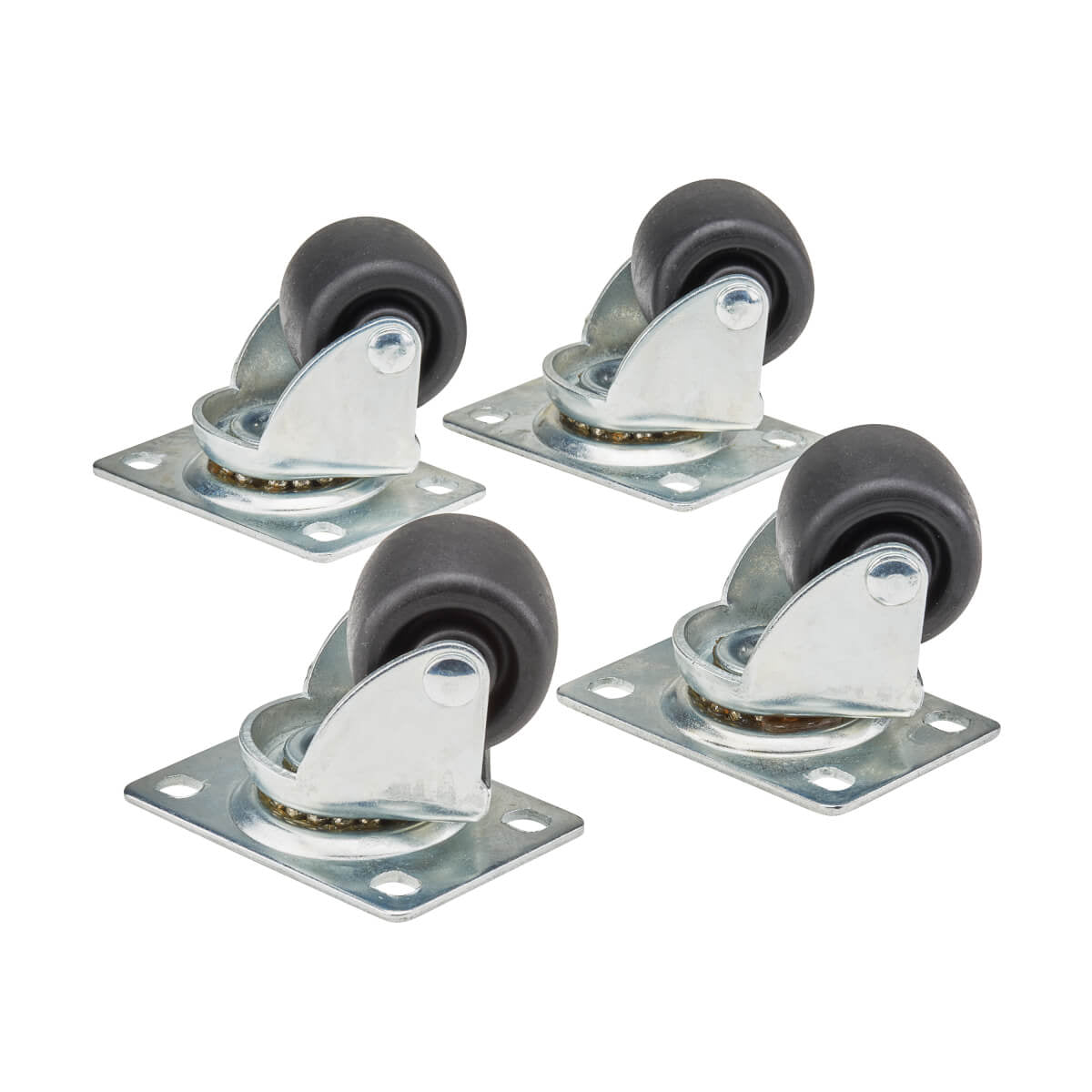 Tripp Lite SRCASTER Juego de ruedecitas SmartRack, paquete de 4 Accesorios para rack Negro 249,5 kg 2,72 kg