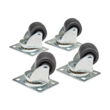 Tripp Lite SRCASTER Juego de ruedecitas SmartRack, paquete de 4 Accesorios para rack Negro 249,5 kg 2,72 kg