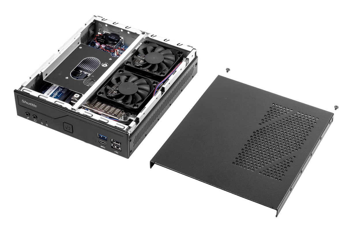 Shuttle DH610S PC/estación de trabajo barebone PC delgado Negro Intel H610 Intel UHD Graphics 700 Windows 10/11 64 bit O.S, Linux 120 W