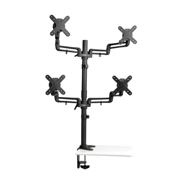 Tripp Lite DDR1327SQFC Soporte Cuádruple de Escritorio Articulado de Brazo Flexible de Movimiento Completo para Monitore