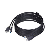 StarTech.com Cable KVM HDMI y USB 3.0 5Gbps de 3m - 4K 60Hz - Cable Combo HDMI 2.0 y USB para Switch Conmutador KVM Cabl