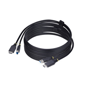 StarTech.com Cable KVM HDMI y USB 3.0 5Gbps de 3m - 4K 60Hz - Cable Combo HDMI 2.0 y USB para Switch Conmutador KVM Cabl