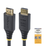 StarTech.com Cable HDMI Premium Certificado de Alta Velocidad de 50cm - 4K 60Hz - 144Hz - UHD - HDR10/HDCP 2.2/ARC - 18G