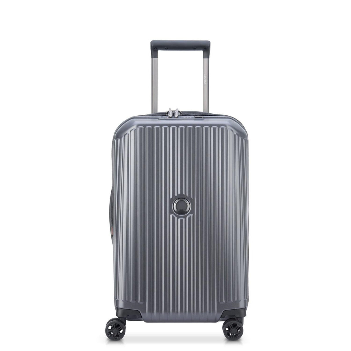 DELSEY MALETA SECURITIME ZIP RIGIDA 20 PULG PLATA