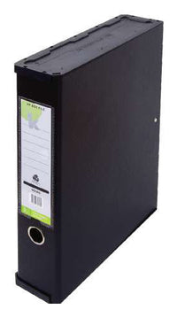 Techmakro 9129FIBK caja de archivo Negro Cartón, Cloruro de polivinilo (PVC), 265 mm, 360 mm