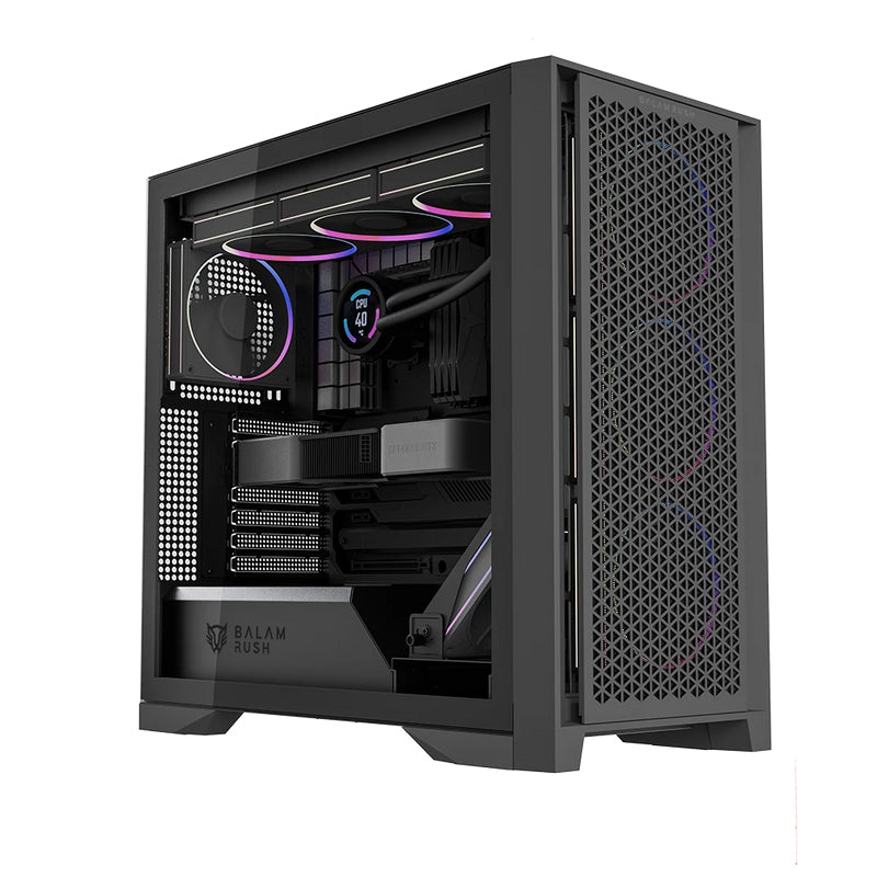 Balam Rush BR-941457 carcasa de ordenador Midi Tower Negro